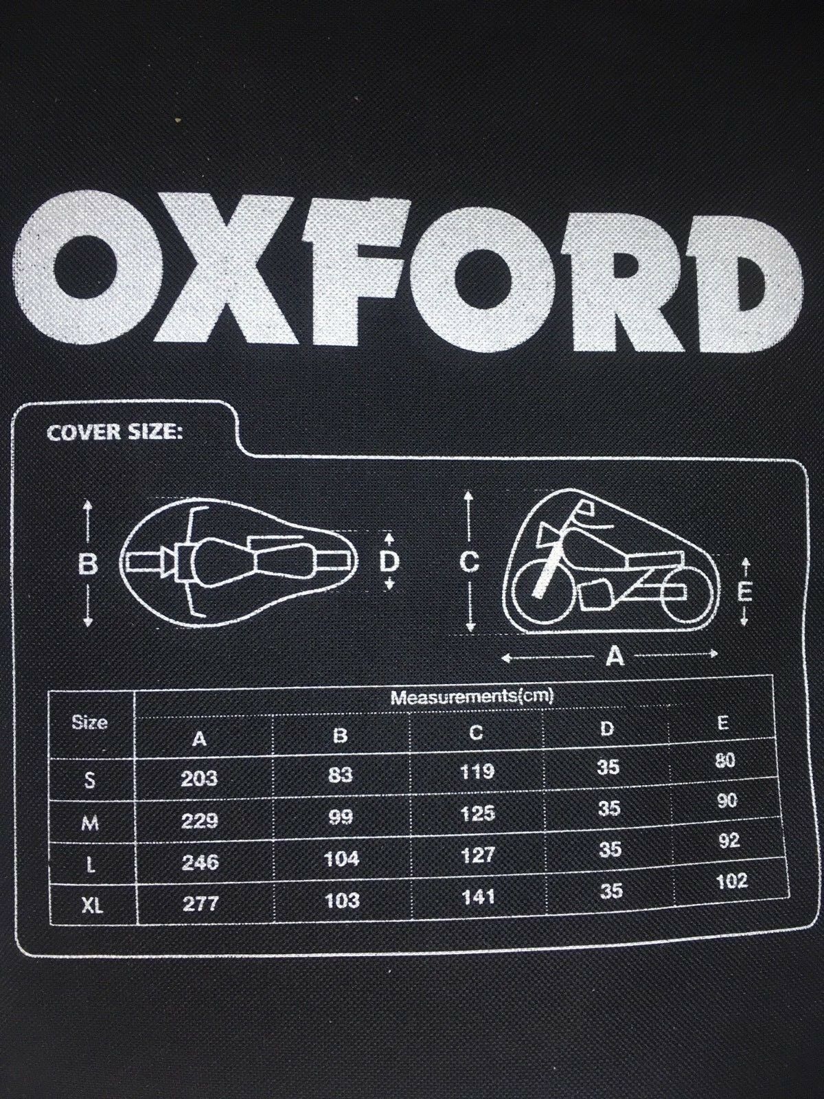 Oxford Rainex Medium Motorcycle Cover – Waterproof, Breathable & Dustproof Outdoor Protection